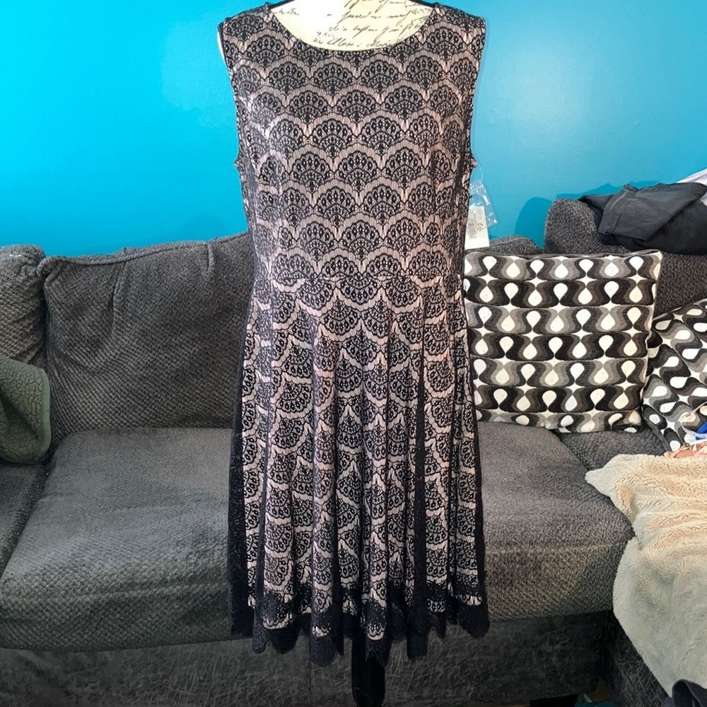 NWT Kensie Sleeveless Lace Dress, Size 14